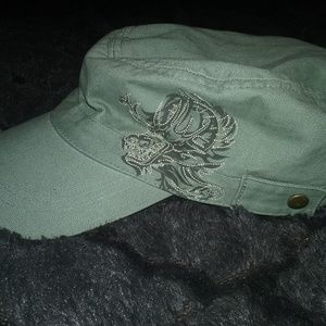 Olive Green Xtreme Limit Military Cap Womens